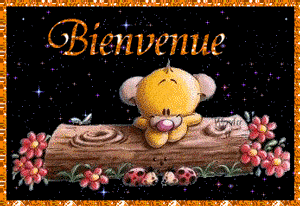Gif animé bienvenue ourson